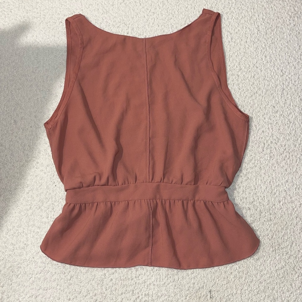 Wilfred Peplum sleeveless tank top Blouse Mauve Medium